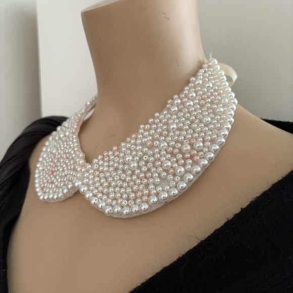 Collar Necklace with ribbon closure - Picture 5 of 6